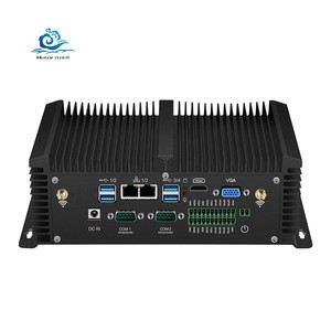Dual Ethernet Fanless Computer Core i5 8350U 7200U 7500U  RS232 RS485 GPIO DDR4 Embedded Chassis IP65 Industrial Pc