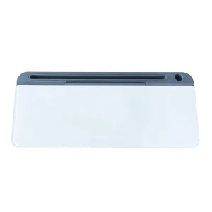 Durable Dry-erase desktop Glass White board/ Glass board set between computer monitor and keyboard for office / home using