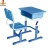 Import Durable student furniture single plastic school desk with chair set from China