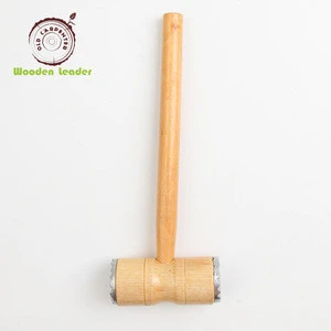 Durable useful kitchen tool wooden meat hammer