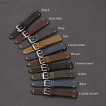 EACHE OEM Wholesales Crazy Horse & Oil Leather Watch Band Leather Watch Strap/Watch Band 18mm 20mm 22mm In Stock