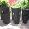 Eco friendly breathable felt garden pot grow bag felt
