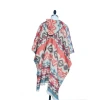 Eco-friendly costom women ladies 100%acrylic cape shawl  knit winter  poncho