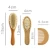Import Eco-friendly natural wooden bamboo Goat Bristles Baby Hair Brush And Comb Set from China