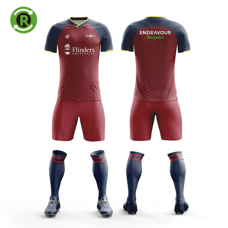 Eco Friendly Recycled Material Sportswear Custom Soccer football uniforms