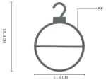 Ecofriendly Plastic ring for scarf Circle Towel Hanger Silk Scarves Single Ring With Hook Cape Wraps