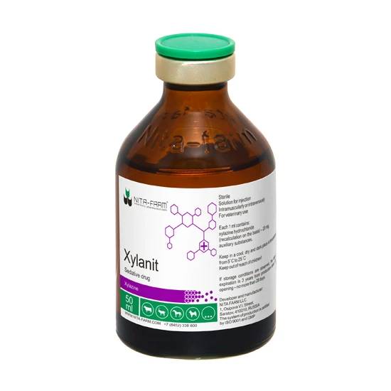 Effective And Safe Myorelaxational And Sedative Solution "Xylanit" For Cattle, horses, Pigs, Dogs, Cats
