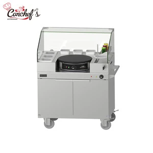 Electric crepe maker machine commercial ,machine for crepe with mobile station