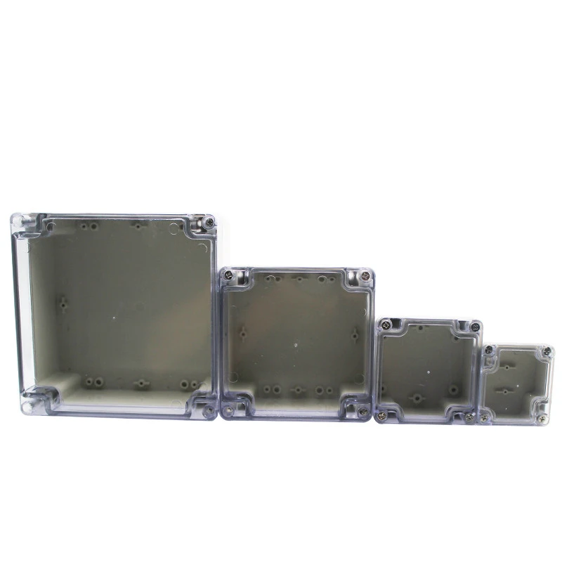 Electronic Junction Box Plastic Enclosure Box Project Instrument Case Waterproof Electrical Project Box with Clear Cover