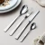 Import Elegant design silver korean cutlery set custom dinner spoon stainless steel spoon set from China