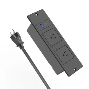Embedded American standard 2 power socket desktop socket USB-C interface 125V American standard office embedded desktop socket