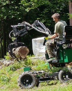 EPA engine small mini garden farming wheel backhoe hand operated tractors loader for sale