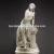 Import Erotic sexy natural white marble nude woman and wolf head sculpture stone naked female marble sculpture from China