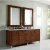 Import European Antique Double Sink Solid Wood Bathroom Vanity from China