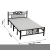 Import European design hot sale steel bed frame metal double bed from China