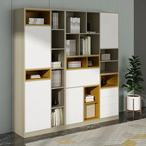 European style wooden home furniture book shelf bookcase