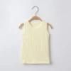 Everyday wearing summer fashion baby boy soft and comfortable children vest pure cotton sleeveless clothing wholesale