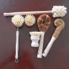 excellent durable beech wood coco sisal brush for vegetable dish bowl pan pot bottle cleaning tool