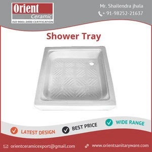 Extensively Used Modern Pattern Ceramic Shower Tray Available for Bulk Purchase