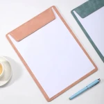 Factory Custom logo PU Leather A4 Magnetic Folder Desktop Office Meeting Pad Business Utility File Folder