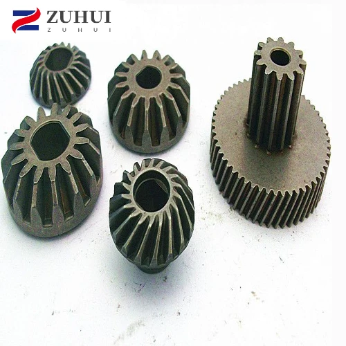 Factory customized powder metal sintering small sintered metal helical bevel gears