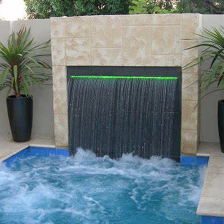 Factory Customized Wall Hanging Pool Water Curtain Waterfall