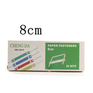 Factory direct sale D shape 8cm binder clip colorful paper fastener for office school supplies