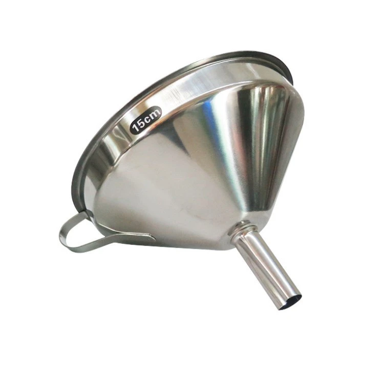 Factory direct sales 11cm/13cm/15cm304 thickened stainless steel funnel