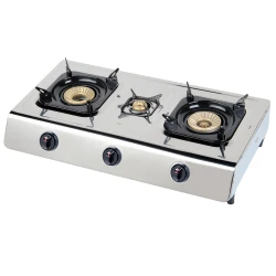 Factory high quality 3 burner stainless steel LPG gas cooker stove