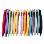 Factory low MOQ french terry cotton hoodie streetwear drop shoulder oversized hoodies sweatshirts wholesale