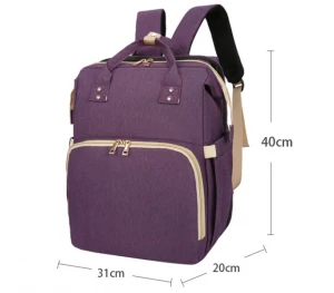 factory outlet Multi Purpose foldable weekender Baby Bags Mommy Baby Travel Bed baby diaper backpack nappy bag