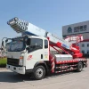 Factory price 160hp double cabin aerial work platform truck