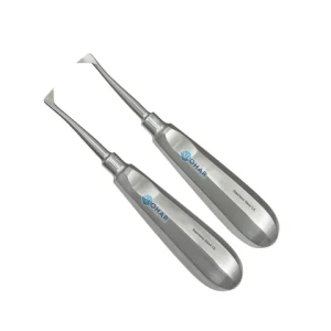 Factory Price Dental Orthodontic Root Elevator Set Dental Instrument Tools 2 Pcs Set Thumb Rest Handle Surgical Dental