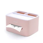 Factory Price Hot Sale Desktop Storage Container Plastic Multipurpose Tissue Box