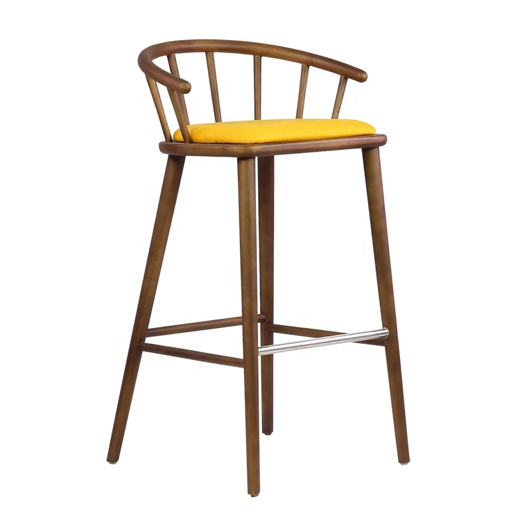factory price traditional bar chair high bar stool with back