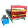 Factory prices steel roof tile corrugated trapezoidal three layer roll forming making machine