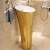 Import Factory production top grade hand round toilet wash pedestal art ceramic sinks basin bathroom from China