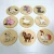 Factory supply custom natural Wood round pieces with printed animals