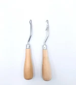 Factory supply  high quality Wooden handle crochet  hook with tongue