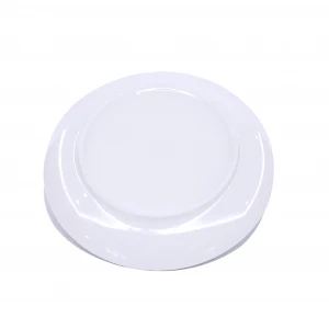 Factory Supply Tableware 9 inch gold rim charger plate for wedding, White