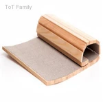 Factory Support Custom Bamboo Couch Sofa Arm Rest Wrap Tray Table Bamboo Sofa Tray Tables