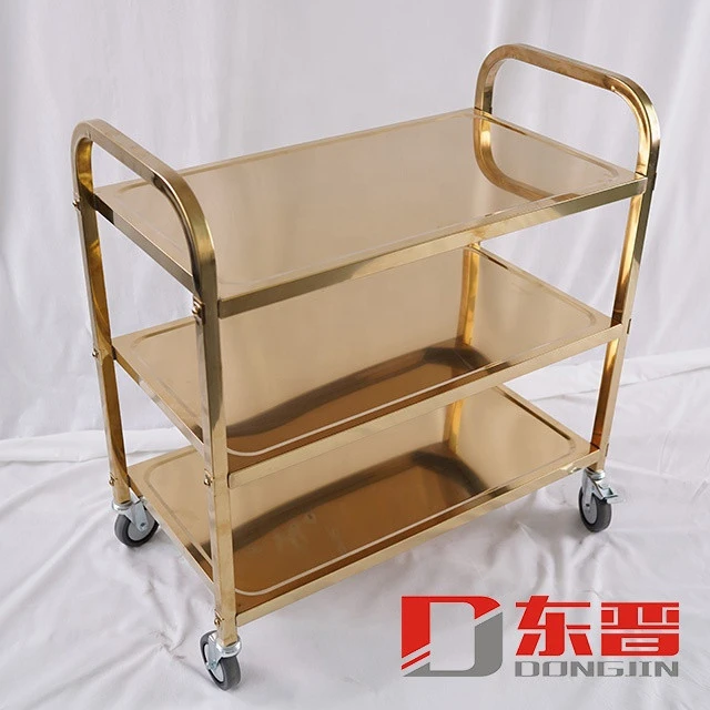 Factory Wholesale Other Hotel Restaurant Equipment Stainless Steel Kitchen Dining Room Trolley Cart