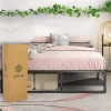 Factory wholesale simple design metal platform bed frame with steel bar support Easy to assemble Suitable for bedroom