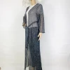factory wholesale womens sexy shawls soft and colorful stripe with sleeve sexy lace kimono
