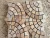 Import Fan pattern granite stone pavers Driveway stone mat,stone on mesh,outdoor pavers from China