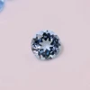 Fancy cut Round brillant gemstone shape and natural gemstone type sky blue topaz