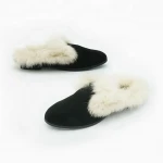 Fashion Comfortable Soft Ladies outdoor rabbit fur Flexible Sole Women Slipper