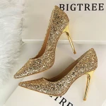 Fashion desig women ladies wedding shoes multicolor sequins high heel shoes