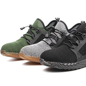 Fashion Fly  Knit TPR Sole Industrial Brand High Quality Safety Shoes With Steel Toe