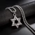 Import fashion jewelry retro star necklace stainless steel pendant and necklace for men & women from China